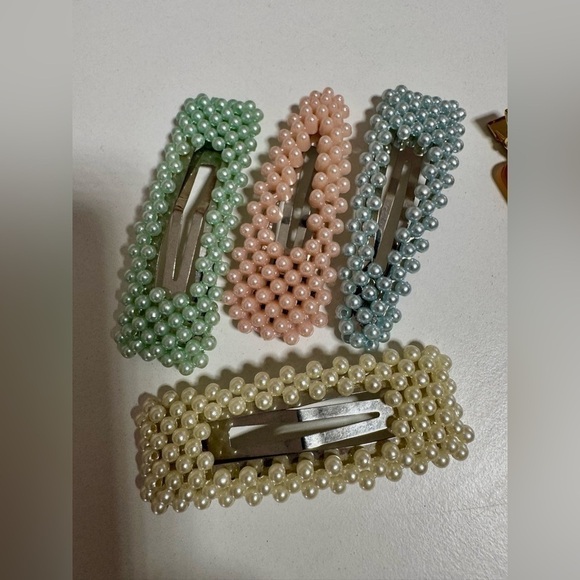 A New Day Faux Pearl Large Hair Clip Set + NO CREASE HAIR STYLING CLIPS - 3 PACK - Picture 10 of 12